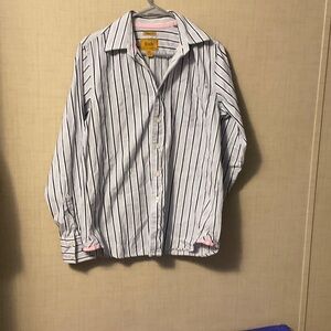 Stylish Black and White Striped Dress Shirt